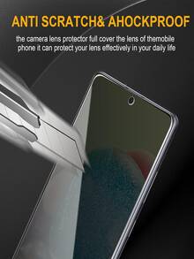 5片装隐私钢化玻璃膜防窥屏保护膜，兼容三星Galaxy S26 S25 S24 Ultra FE A57 A37 A56 A36 A17 A07 A16/小米15T 14T 13T Poco M6 M7 X7 Pro/ Note 14 13 Pro 4G 5G/ 17 Pro Max 16 15 14 Plus 13 12 11，9H硬度，防爆、防刮、防窥保护膜 - 無色 - 查看 9