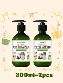 300毫升草本宠物洗发水，温和清洁，适用于猫狗，持久留香，令毛发柔软顺滑 - 300ml - 查看 9