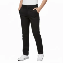 Boys High Quality Uniform Pants With Adjustable Hidden Waistband - 黑色 - 查看 2