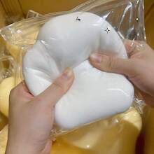 1pc Extra Large Fluffy Cheese Ball, 10cm Jumbo Squishy Toy, Stress Relief Slow Rebound Squeeze Toy, Birthday/Holiday Gift - Multicolor - View 13