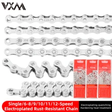 VXM Mountain Bike Chain 8/9/10/11/12 Speed, Road Bike & Folding Bike 27S 33S Single Speed Derailleur Chain - Multicolor - View 1