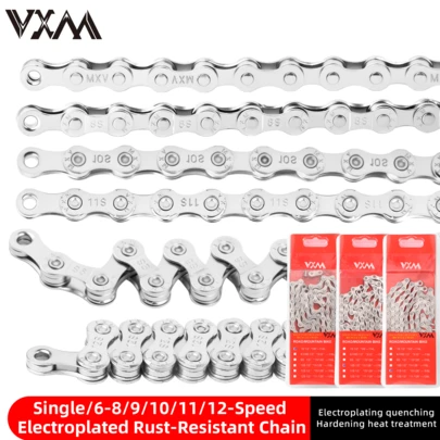 VXM Mountain Bike Chain 8/9/10/11/12 Speed, Road Bike & Folding Bike 27S 33S Single Speed Derailleur Chain