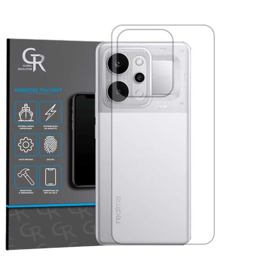 Película  Hidrogel HD  Para Realme P4 Power - Transparente - Visão 1