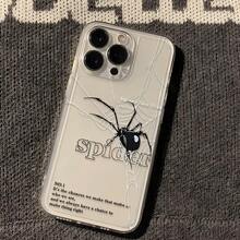 1个酷炫太空透明蜘蛛图案防震全包覆式TPU高品质材质手机壳，适用于 13/14/15 Pro Max/16/16 Pro/16 Pro Max/16 Plus/17/17 Pro/17 Pro Max/17 Air/11/12 Pro Max/X/XR/XS Max/7/8 Plus/13 Mini/12 Mini/7 Plus/12 Pro/11 Pro Max/14 Pro/14 Plus/15 Plus - 彩色 - 查看 5