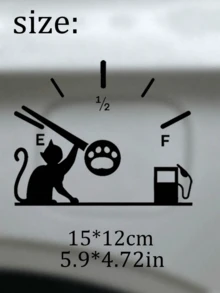 1pc Cherry Bow Vinyl Car Sticker, Auto Accessories, Fuel Tank Decal, Bumper Sticker, Car Decal - one-size - View 12