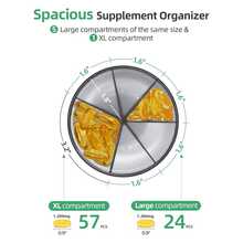 Bình đựng vitamin 6 ngăn, hộp đựng thực phẩm chức năng có các ngăn riêng biệt, dễ dàng lấy thuốc. - Nhiều màu - Xem 2