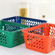 1个家用便携式收纳篮，适用于厨房，日式果蔬篮，也适用于浴室，可存放杂物、小型浴室用品和日常杂物。 - 彩色 - 查看 8