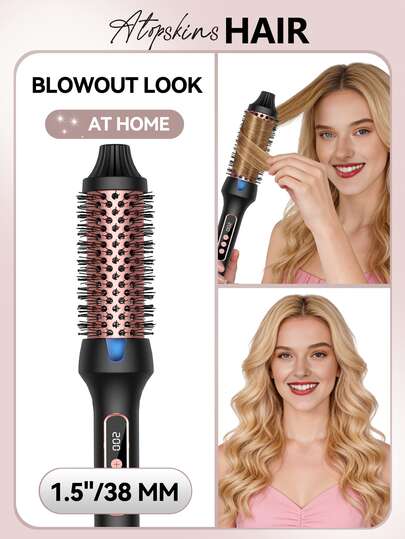ATOPSKINS 2-In-1 Electric Hair Straightener & Curler (Black), 32mm Barrel Design Adds Volume & Natural Curls, Dual Voltage 110V-240V For Travel, Salon-Level Results For All Hair Types, Multi-Functional Styling, Ideal Gift For Women (Valentine's Day, Epiphany, Carnival, St. Patrick's Day, Presidents' Day) For Home, Travel, Work, Dates, Parties, Holidays, And Masquerade Balls