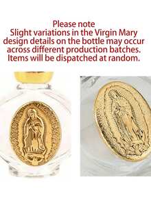 Christian Holy Water Bottle With Cross, Virgin Mary Sculpture Bottle, Suitable For Holding Holy Water, Perfume And Essential Oils, Church Souvenir,Bathroom,Travel - Multicolor - View 11