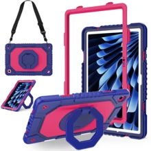 1pc 3-In-1 Anti-Drop Design, Adjustable Shoulder Strap, PC+Silicone Material, 360° Rotatable Handgrip Stand, Sturdy Protective Case Suitable Compatible With Ipad 11th (A16) 2025, 10th 2022, Galaxy Tab A11+ 2025/A9 Plus, Fashionable And Ideal For Gifts And Awards. - Multicolor - View 72