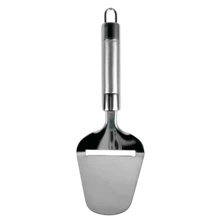 Cortador de queso, cuchillo para mantequilla, cortador de jamón y espátula para pasteles de acero inoxidable de grado alimenticio, Diseño de borde liso, herramientas de cocina manuales, corte y extendido fácil - Multicolor - Ver 3