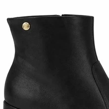 Moleca Women's Ankle Boot With Chunky Block Heel - Original - màu đen - Xem 4