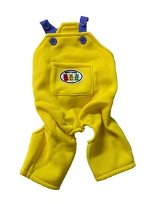 1pc LANGXINGCS Pet Suspender Pants, Cute Solid Color Dog Clothes, Pocket Bear Pattern Cat Clothes. Comfortable Soft Pet Jumpsuit, Suitable For Medium & Small Cats And Dogs - Multicolor - View 10