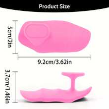 粉色握力器，粉色布套，露指防滑健身手套，男女通用举重把手，健身房橡胶哑铃把手，健身橡胶举重防滑握把 - 彩色 - 查看 4