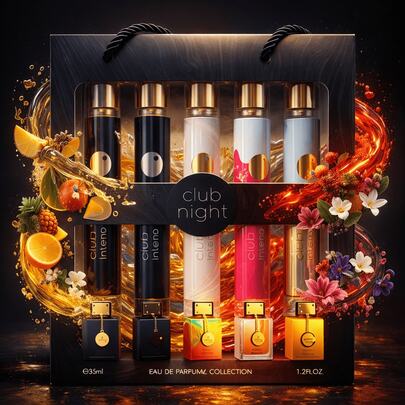Armaf Nightclub Gift Set – 5 X 35ml Eau De Parfum For Women & Men – Luxury Miniatures