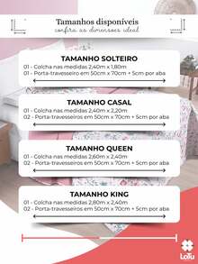 Cobre Leito 3 Peças King\Queen\Casal\Solteiro 200 Fios Percal Dupla Face Matelado Estampado Avere - Bothanica - Visão 7