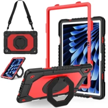 1pc 3-In-1 Anti-Drop Design, Adjustable Shoulder Strap, PC+Silicone Material, 360° Rotatable Handgrip Stand, Sturdy Protective Case Suitable Compatible With Ipad 11th (A16) 2025, 10th 2022, Galaxy Tab A11+ 2025/A9 Plus, Fashionable And Ideal For Gifts And Awards. - Multicolor - View 81