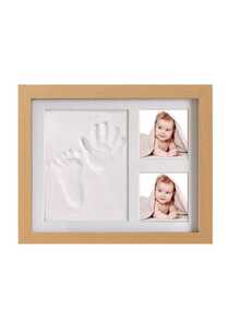 Baby Handprint & Footprint Clay Mold Kit, Newborn Infant Foot Hand Print Keepsake Memorable Gift With Frame, Includes Clay And Frame - Multicolor - View 4