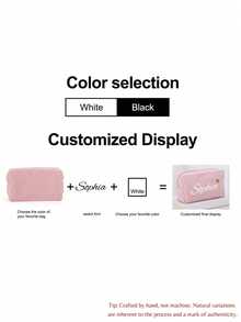 1 Pc, Heat Transfer Process, Custom Pencil Pouch, Can Customize Letters, Large Capacity, Portable, Polyester Material, Nylon Zipper, Gifts For Workers And Learners, Solid Color Pencil Bag, Cosmetic Bag, Valentine's Day, Halloween, Christmas, Thanksgiving, Birthday, Back To School Season Gifts, High-End Custom Pencil Case, Multi-Functional, Ornamental,New Job, Office Supplies - Multicolor - View 10