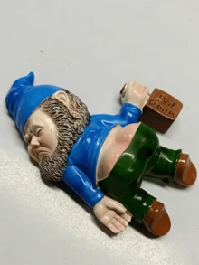 Drunk Dwarf Garden Statue, Outdoor Decor, Resin Sculpture For Yard, Lawn And Porch - Multicolor - View 9