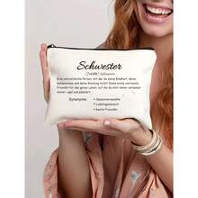 Sister Gift - Best Friend Cosmetic Bag Small Natural Makeup Bag For Big Sister Cosmetic Bag Small Holy Gifts Girls Sisters, Sister - Multicolor - View 1