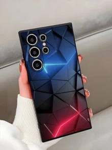 1个时尚创意光束技术防摔防滑黑色手机壳，兼容三星Galaxy A04e/A05s/A13/A14/A15/A34/A35/A50/A52/A53/A54/S21/S22/S23/S24/S25/S25 Ultra，国际版，非国内版 - 黑色 - 查看 3