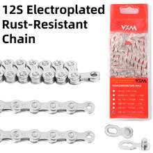 VXM Mountain Bike Chain 8/9/10/11/12 Speed, Road Bike & Folding Bike 27S 33S Single Speed Derailleur Chain - Multicolor - View 11