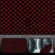 1 pièce Tapis de coffre de voiture à carreaux géométriques rouges et noirs, durable et lavable en machine, accessoire automobile haut de gamme convenant aux berlines, camionnettes et SUV, facile à nettoyer et à transporter, doublure de coffre de voiture personnalisée, tapis de chargement - tapis de coffre - Voir 6