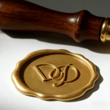 Custom Logo Wax Seal Stamp Kit For Wedding Invitation , Custom Letter Wax Stamp Kit , Wedding Wax Seal Kit , Letter Wax Stamp Kit - Multicolor - View 6