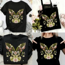 1/2/3 Pieces Of 2D Printed Embroidered Rabbit Easter Heat Transfer Stickers With Colorful Cartoon Design, Washable Patches, Suitable For Clothing, T-Shirts, Jeans, And Backpacks, Allowing Personalized Style - 3PCS-3*S - View 4