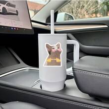 Adesivos de Gato Tímido Apontando | Adesivos Fofos e Divertidos | Adesivos de Idoso Segurando uma Flor | Personagens de Desenho Animado Divertidos | Adesivos para Skate, Laptop e Carro - Adesivos de Vinil Impermeáveis, Autoadesivos, Foscos e Duráveis para Carro, Janela, Laptop, Caminhão e Garrafa de Água - Design Resistente e Multiuso - vinil - Ver 8
