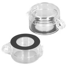 30mm Push Button Switch Protector Emergency Stop Switch Transparent Dustproof Cover BS‑02 - Clear - View 8