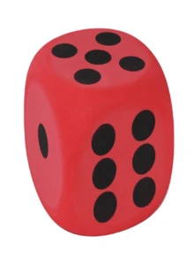 1pc Extra Large Rounded Corner Dice 8cm/3.15inch, EVA Grinded Colorful Funny Dice Toy, Suitable For Party Favors - Multicolor - View 11