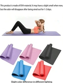 初学者EVA瑜伽垫，健身运动舞蹈瑜伽纯色瑜伽垫，带绑带健身垫，适用于体操、普拉提，可折叠包装，家用健身垫，俯卧撑垫，瑜伽护膝/平衡垫，健身地板垫，健身套装，适合母亲节、生日、圣诞节礼物 - 彩色 - 查看 12