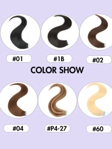 Extensiones de cabello humano - Multicolor - Ver 8