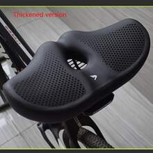 Extra Wide & Tall Bicycle Seat Cushion, Asymmetric Mountain Bike Saddle, Thick Foldable Bike Seat Pad With High Elastic Shock-Absorbing Spring, Super Soft And Comfortable - Multicolor - View 10