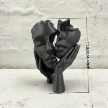 Plastic Abstract Sculpture Embracing Figurine, Warm Hug Statue, Suitable For Home Office Decor, Modern Art Wedding Anniversary Gift, Symbolizing Love And Connection - A - View 9