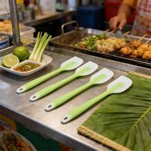 Premium Silicone Spatula Set, 450°F Heat Resistant Flexible Turner, Non-Stick Kitchen Utensil, Seamless Easy Clean Scraper For Baking/Cooking, Dishwasher (Pink/Lime/Mint Blue)[2/4 Packs] - Lime Green - View 13