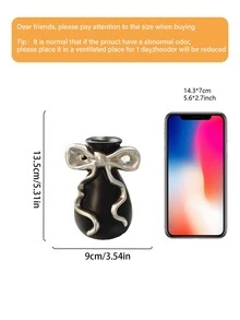 1个时尚蝴蝶结装饰陶瓷花瓶，少女风家居装饰花瓶，浪漫婚礼装饰陶瓷花瓶（带蝴蝶结），结婚礼物，毕业礼物，生日礼物，节日礼物，送给女朋友/男朋友的礼物 - 彩色 - 查看 8