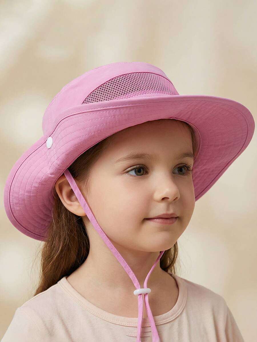 Men's Summer UV Protection Sun Hat, Breathable Hollow Out Sun Visor, Fishing Bucket Hat - Multicolor - View 1