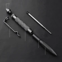 1pc Tungsten Steel Tactical Pen, Window Breaker, Survival Pen, Multi-Functional Tactical Pen, Unisex, Outdoor Camping Accessory - Multicolor - View 1