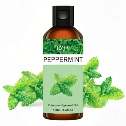 100毫升/3.4盎司，30毫升/1.0盎司薄荷香氛精油，适用于香薰机、加湿器、手工皂/蜡烛制作，男女皆宜，理想礼品