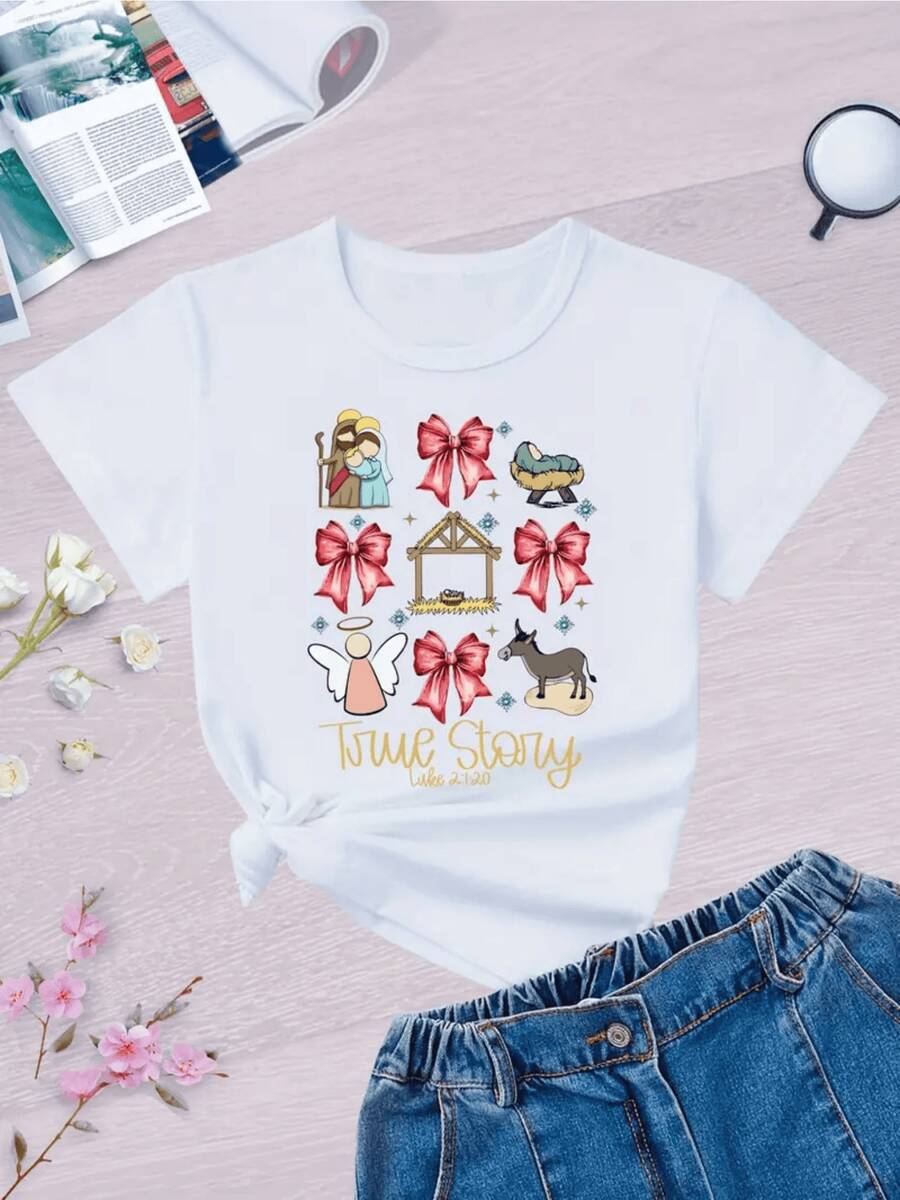 Teen Girls T-Shirts - White - View 1