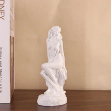 1件欧洲维纳斯女神雕像，阿芙洛狄忒希腊神像 - 树脂工艺品家居装饰室内收藏品 - A - 查看 4