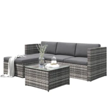 Outdoor Table & Chair Sets - Grey - View 8