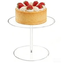 Transparent Acrylic Round Cake Stand, Transparent Cupcake Stand, Dessert Cupcake, Pastry Candy Display Rack, Suitable For Dessert Table, Birthday Party, Wedding Event - View 6