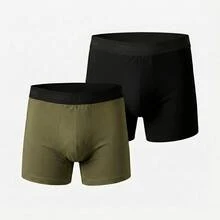 2-Pack Plus Size Zero Kelvin Absoluta Boxer Briefs | Premium Cotton, 40mm Waistband | Anatomical Fit, Sizes G1 To G6 - Màu 5 - Xem 1