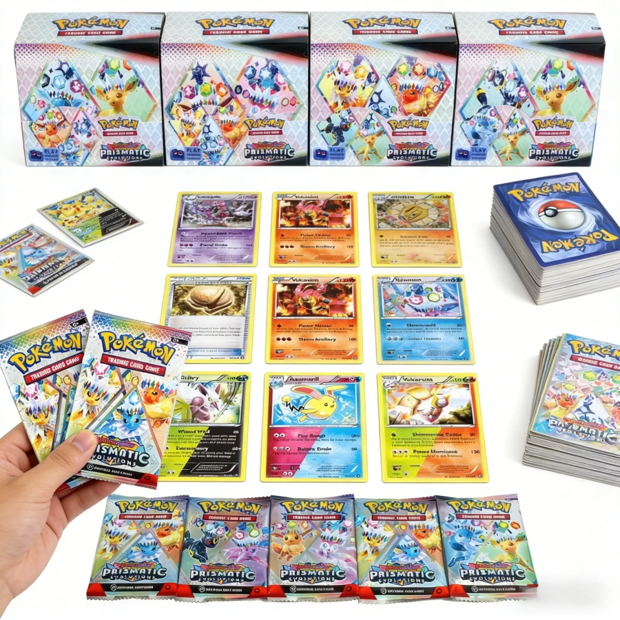 paquete de 36 cartas de refuerzo en inglés, juego de cartas coleccionables, evolución, estilos aleatorios, cartas coleccionables, cartas raras de monstruos prestamistas, cartas coleccionables - Multicolor - Ver 1