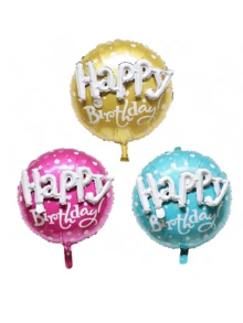 1 set de baloane rotunde din folie de 22 de inci cu mesajul "La mulți ani", decor pentru petrecere de ziua de naștere, ziua de naștere, accesorii pentru petrecere de ziua de naștere, decorațiuni pentru ziua de naștere, accesorii pentru petrecerea de 18 ani - Vizualizare 8