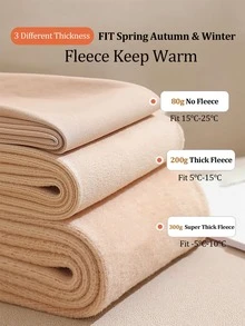 1pc 80g/220g/300g Women's Sexy Sheer Black Tights, Thermal Lined Pantyhose For Autumn/Winter, Suitable For Business & Sexy, Plus Size Leggings, Warm Lining Tights, Warm Leggings - Multicolor - View 4